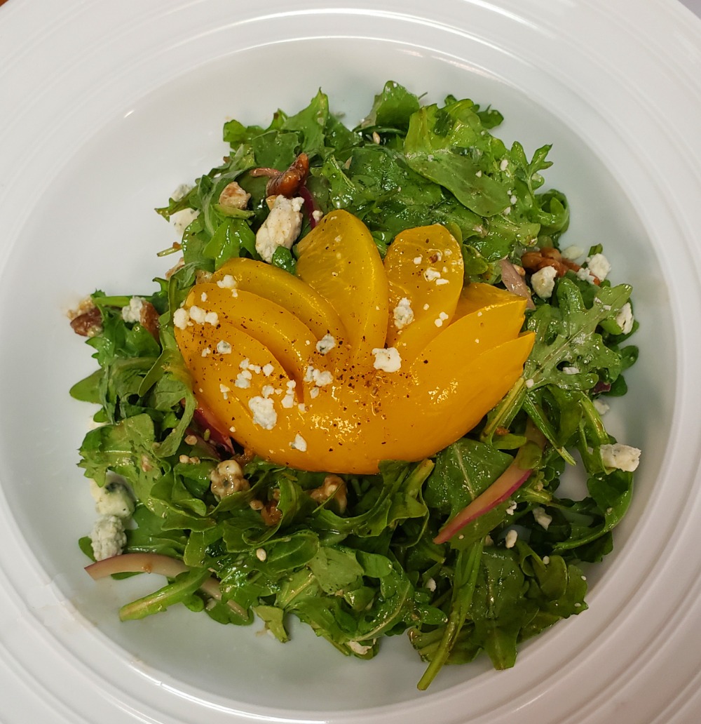 Arugula & Peach Salad